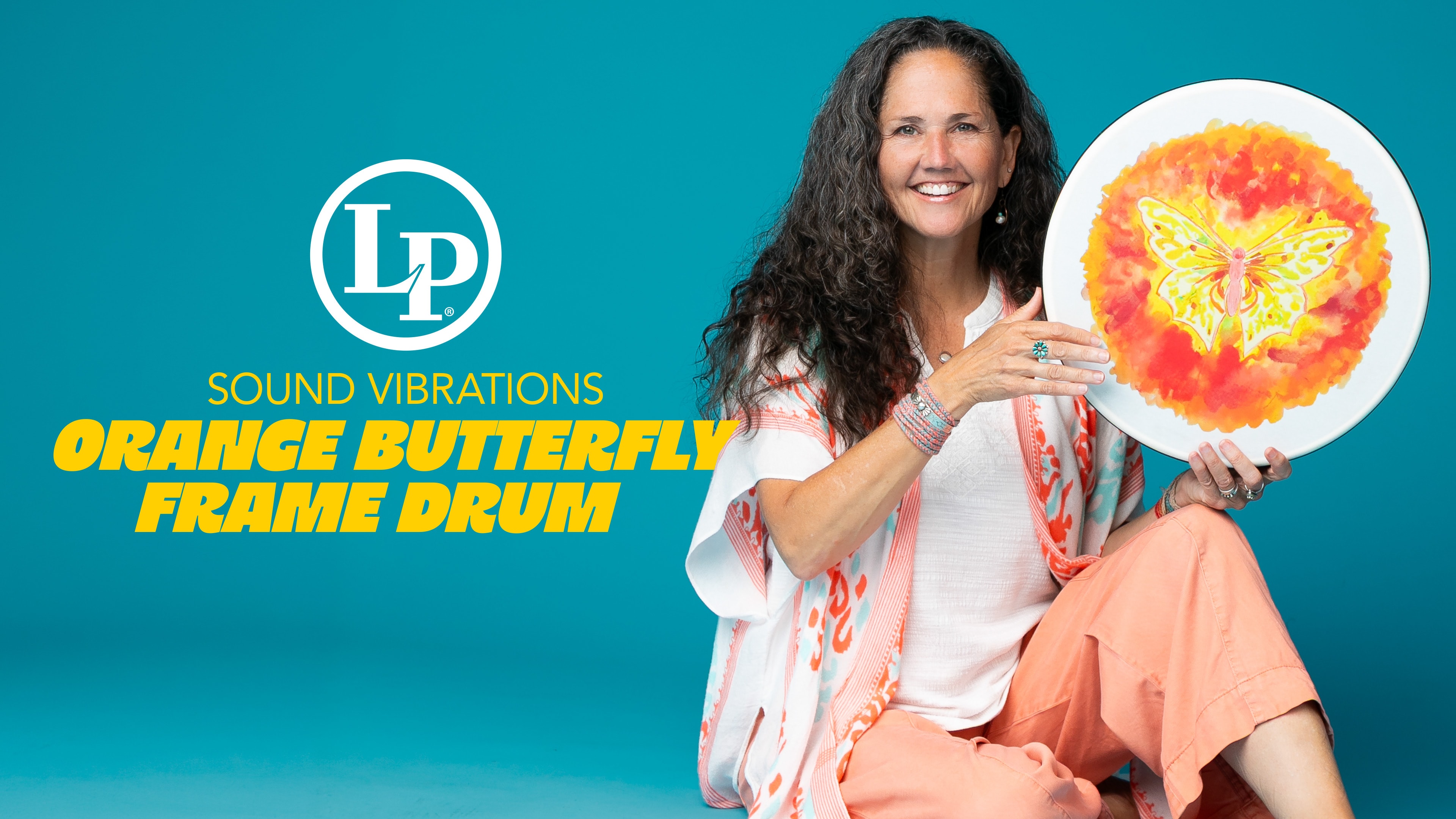 LP Sound Vibrations Orange Butterfly Frame Drum Video
