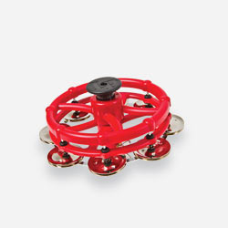 LP® Cyclops® Handheld Tambourine Red - Steel | Latin Percussion®