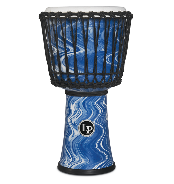 LP2010-BM - LP® 10-inch Rope Tuned Circle Djembe with Perfect-Pitch head - Blue Marble