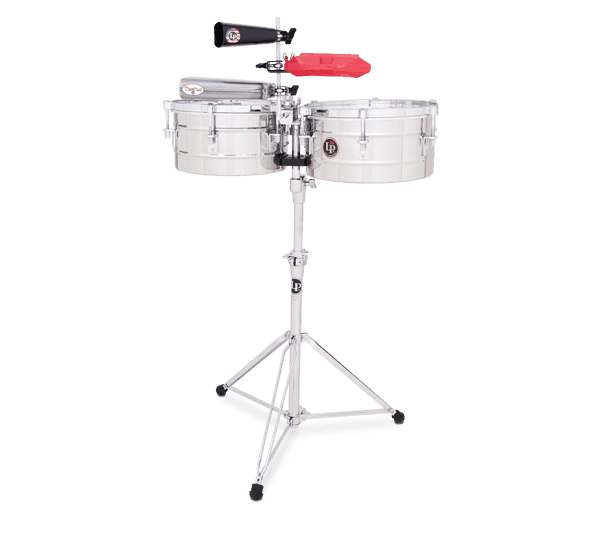 LP255S - LP® Tito Puente  12" and 13" Timbales - Stainless Steel